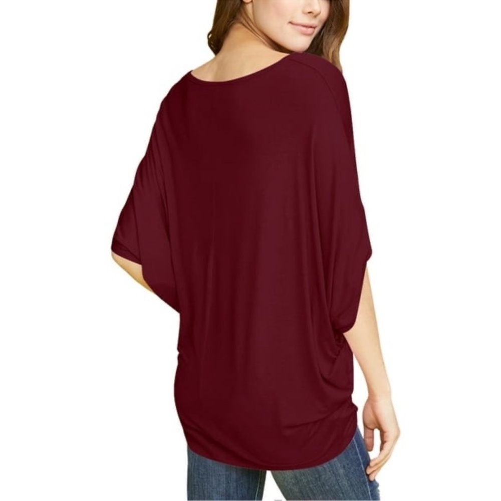 Made By Johnny Red Tunic Top size Large